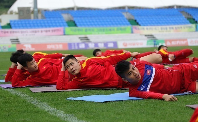 U20 Việt Nam tập kín khi đến địa điểm thi đấu World Cup