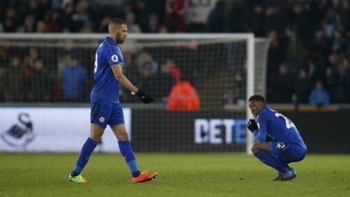 Leicester bị đẩy xuống nhóm cầm đèn đỏ ở Ngoại hạng Anh