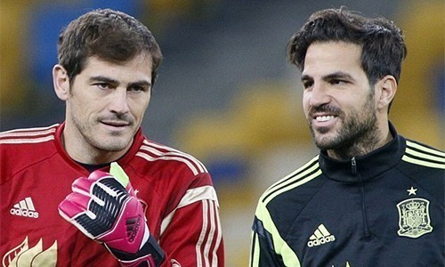 Casillas, Mata, Fabregas mất suất lên tuyển Tây Ban Nha
