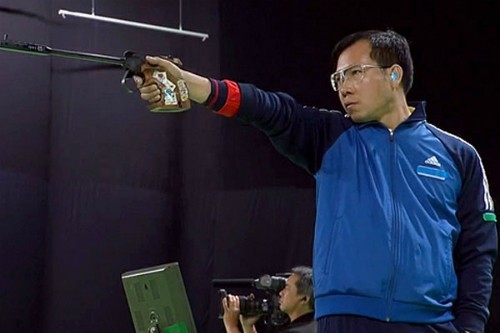 Hoàng Xuân Vinh tuột vé dự chung kết 50m súng ngắn bắn chậm
