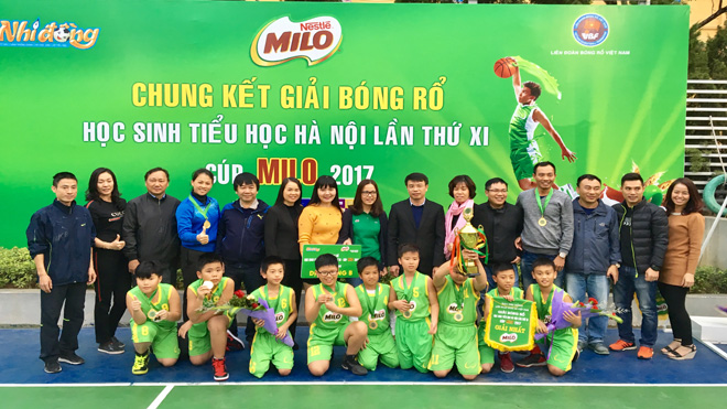 Bế mạc Giải bóng rổ Học sinh Tiểu  học Hà Nội năm 2017