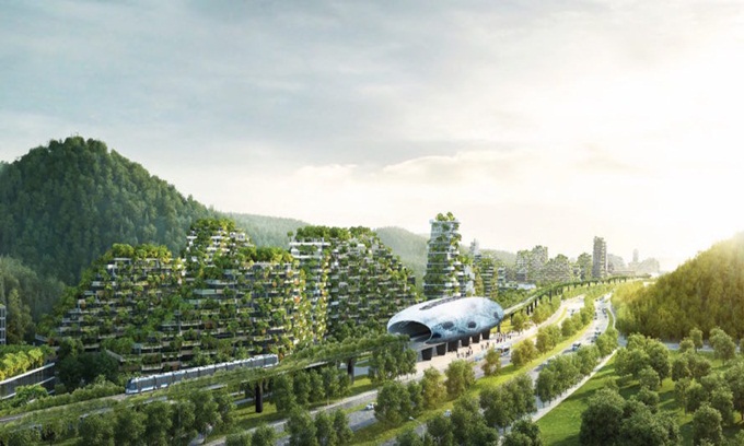 Trung Quốc xây thành phố rừng đầu tiên chống ô nhiễm