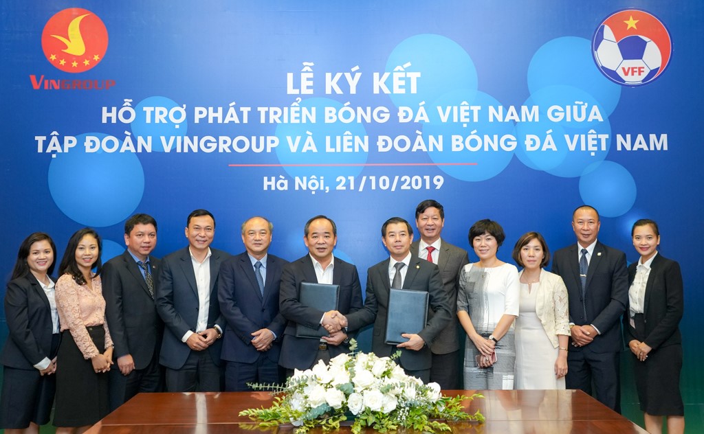 VINGROUP và VFF hợp tác chiến lược nâng tầm Bóng đá Việt Nam