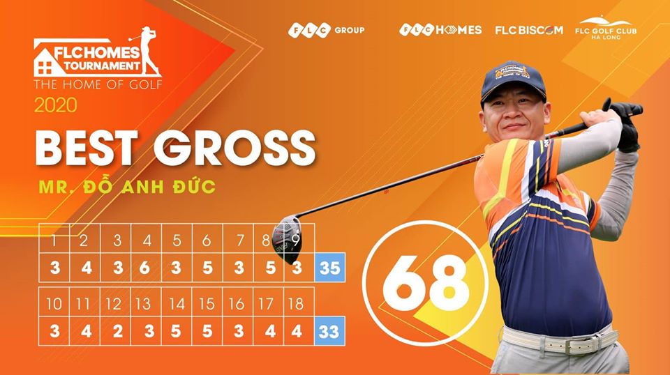Đánh 68 gậy, golfer Đỗ Anh Đức tiếp tục lên ngôi tại FLCHomes Tournament 2020