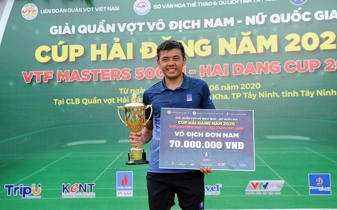Lý Hoàng Nam vô địch Giải quần vợt VTF Masters 500-1 Hai Dang Cup 2020