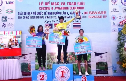 Kết thúc giải xe đạp nữ quốc tế Bình Dương lần X năm 2020 cúp Biwase, Êkip Thái Lan bảo vệ thành công Áo vàng