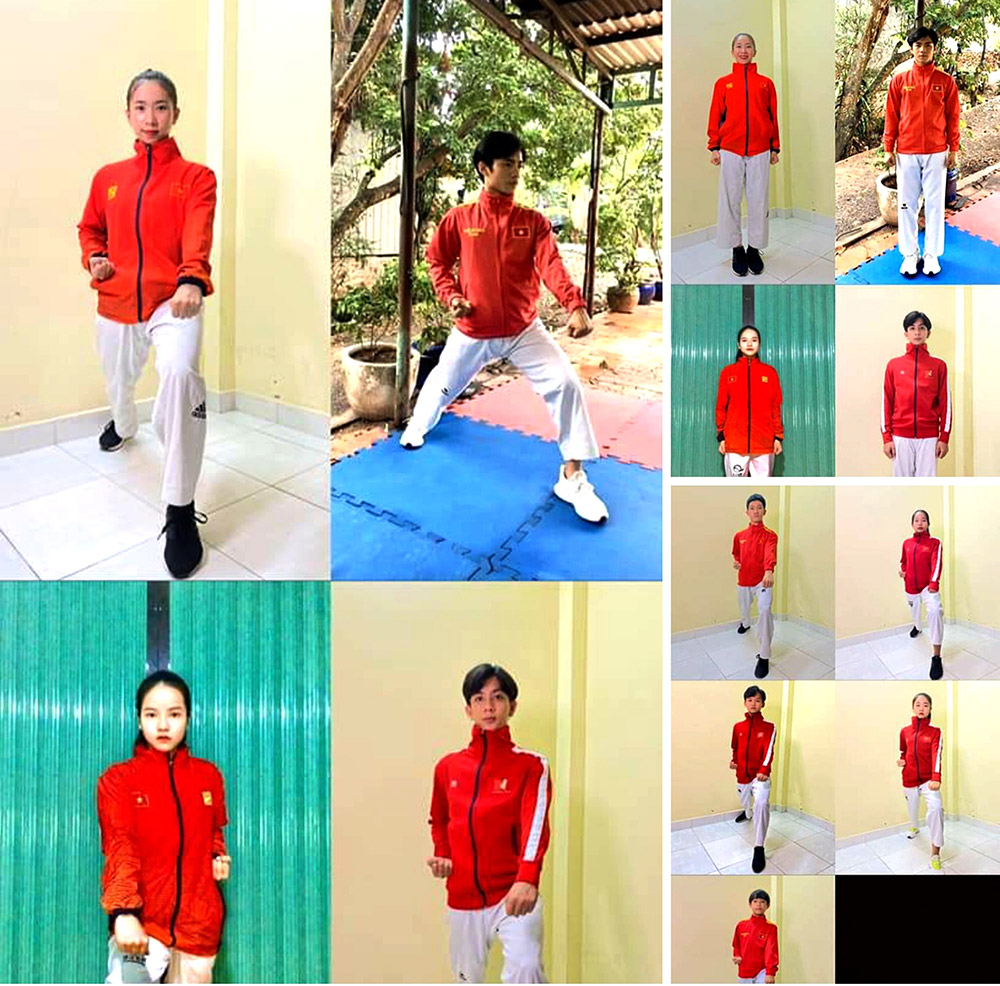 Đội tuyển Taekwondo Việt Nam tập luyện online 