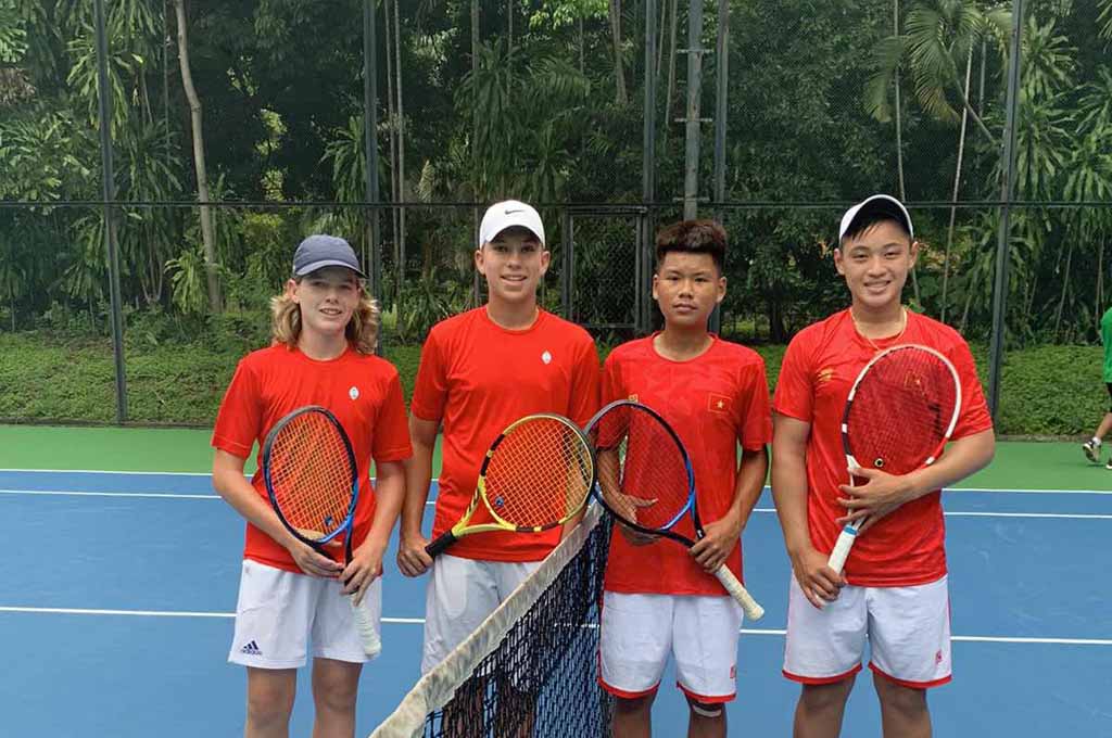 Ngày thi đấu thứ 2 Vòng sơ loại Junior Davis Cup, Junior Fed Cup 2020 tại Jakarta, Indonesia