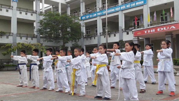 CLB Võ thuật Karatedo Trường Tiểu học Nguyễn Văn Cừ - Một sân chơi bổ ích