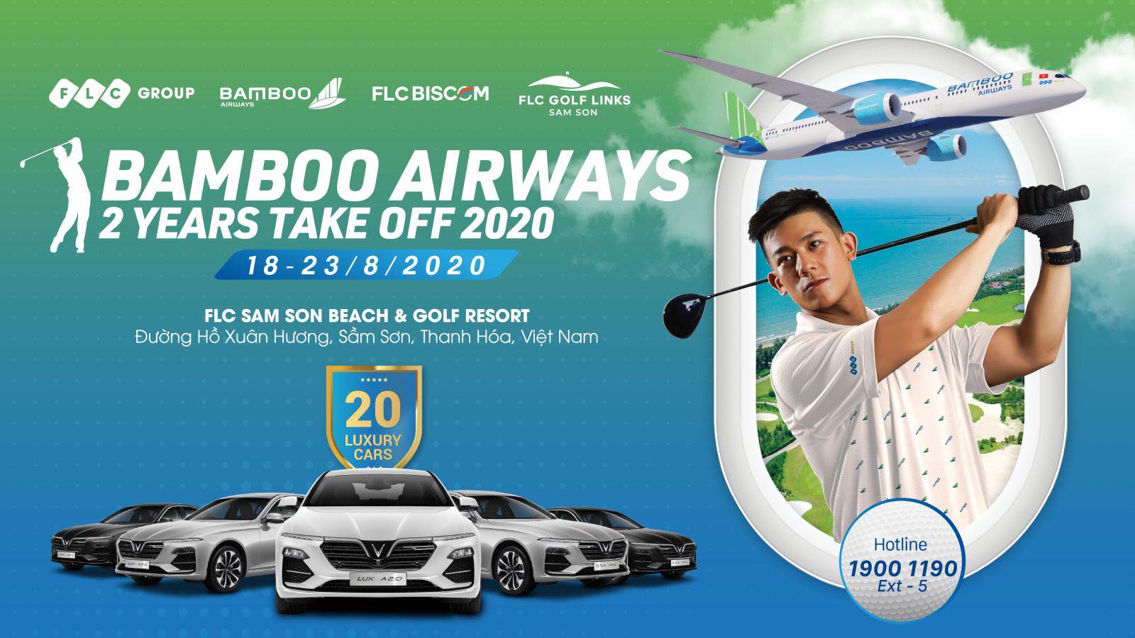 Ghi điểm Eagle tại giải golf Bamboo Airways 2 Years Take Off 2020, nhận 4 xe ô tô tiền tỷ
