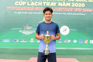 Trịnh Linh Giang đánh bại tay vợt số 1 Việt Nam Lý Hoàng Nam lên ngôi vô địch