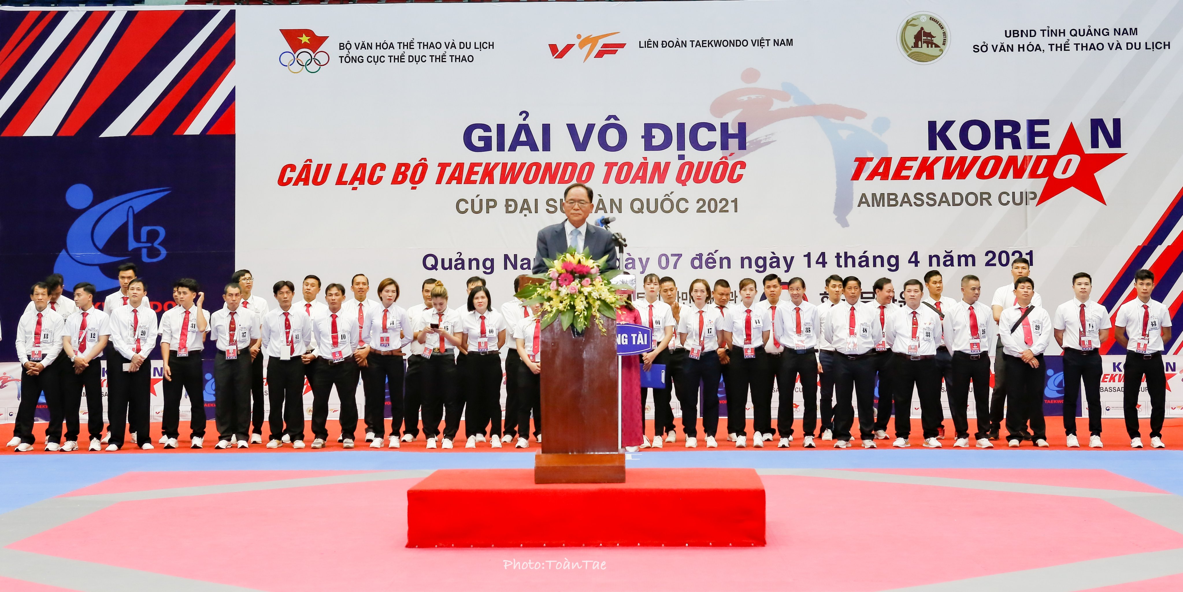 Khai mạc giải vô địch Taekwondo các CLB toàn quốc - Cup Đại sứ Hàn Quốc năm 2021