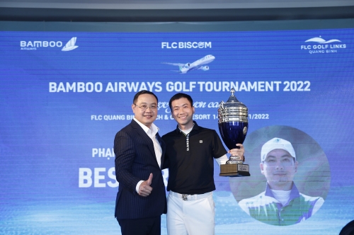 Golfer Phạm Minh Phong lên ngôi vô địch tại giải đấu Bamboo Airways Golf Tournament 2022