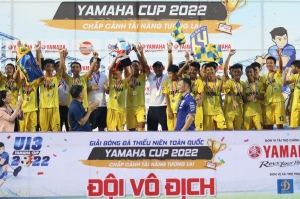 U13 Sông Lam Nghệ An vô địch giải Thiếu niên U13 Toàn quốc Yamaha Cup 2022