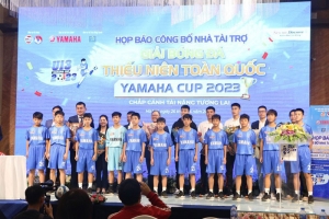 Công bố giải bóng đá Thiếu niên U13 toàn quốc Yamaha Cup 2023