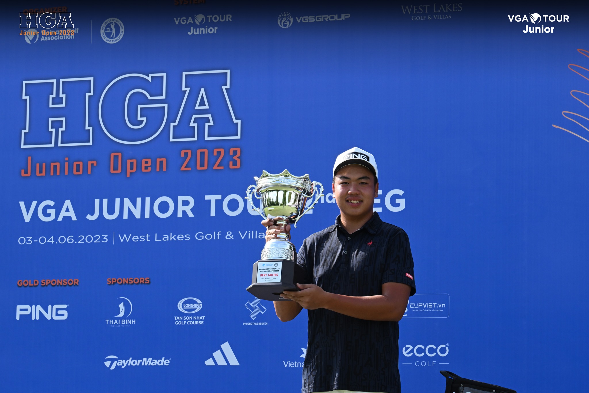 Nguyễn Đặng Minh trở thành nhà vô địch Chặng 2 VGA Junior Tour 2023