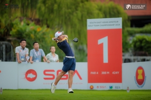 Giải golf vô địch đồng đội Đông Nam Á: Nguyễn Anh Minh tạm dẫn đầu vòng 1 