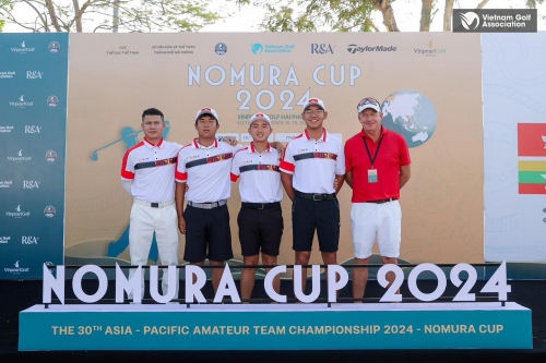 ĐT golf Việt Nam xuất sắc lên ngôi vô địch giải Nomura Cup 2024