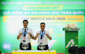 Họp báo VCK Giải bóng đá Nhi đồng Toàn quốc Cúp Nestlé MILO 2025