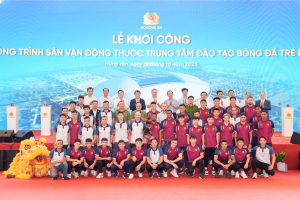 Tổng Bí thư Tô Lâm dự lễ khởi công xây dựng sân vận động tiên tiến hàng đầu thế giới