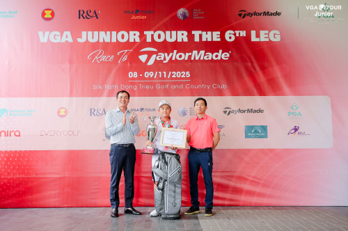 Bảo Phát vô địch chặng 6 VGA Junior Tour 2025 Race to TaylorMade