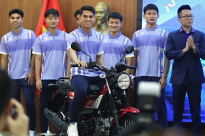 Yamaha Motor Việt Nam trao thưởng cho ĐT U23 Việt Nam vì thành tích HCĐ châu Á