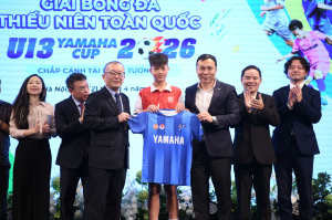 Công bố giải bóng đá Thiếu niên (U13) toàn quốc Yamaha Cup 2026 Công bố giải bóng đá Thiếu niên (U13) toàn quốc Yamaha Cup 2026