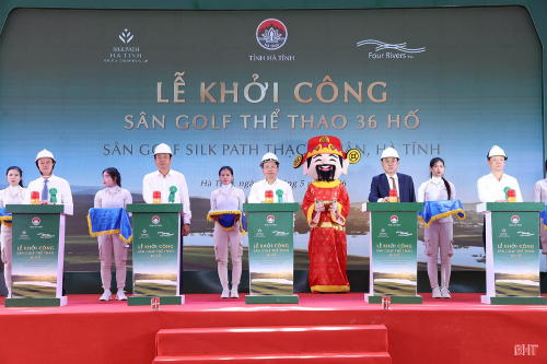 Chính thức khởi công dự án sân golf Silk Path Thạch Xuân tại Hà Tĩnh