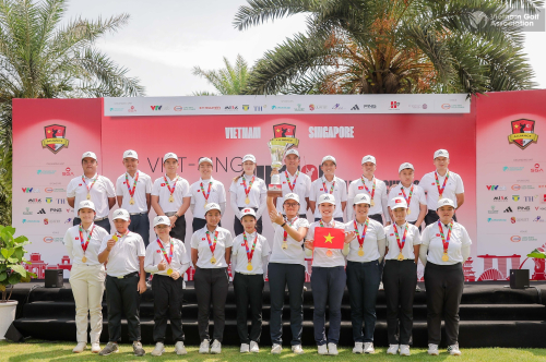 ĐT golf trẻ Việt Nam dễ dàng lên ngôi vô địch giải Viet - Sing Junior Alliance Cup 2026 ngay mùa đầu tiên