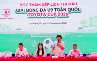 Giải bóng đá U9 Toàn quốc Toyota Cup 2026: Xuất hiện bảng đấu 'tử thần' Giải bóng đá U9 Toàn quốc Toyota Cup 2026: Xuất hiện bảng đấu 'tử thần'