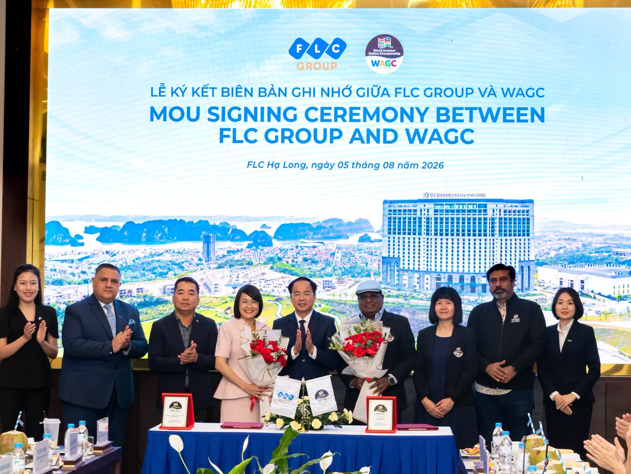 Tỉnh Quảng Ninh, World Amateur Golfers Championship và FLC Group ký kết hợp tác, hướng tới đưa các giải golf quốc tế đến Việt Nam