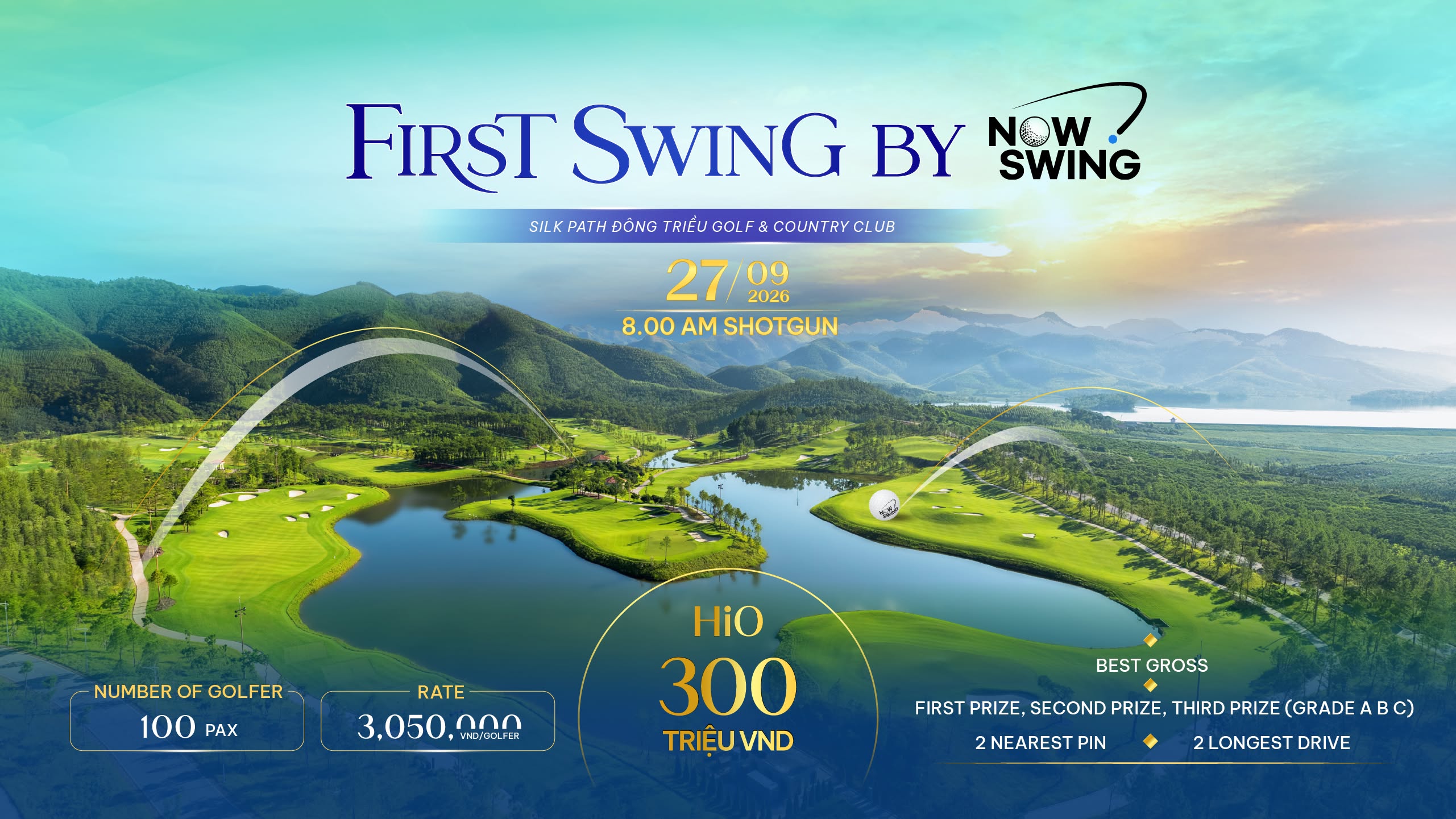 Giải golf 'First Swing by Nowswing' kết nối cộng đồng golfer tại miền Bắc Giải golf 'First Swing by Nowswing' kết nối cộng đồng golfer tại miền Bắc