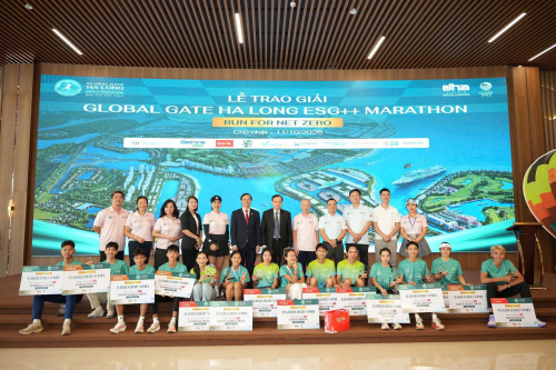 Global Gate Hạ Long ESG++ Marathon 2026: 'Chạy giữa kỳ quan - Chạm tới kỷ lục - Run for Net Zero' Global Gate Hạ Long ESG++ Marathon 2026: 'Chạy giữa kỳ quan - Chạm tới kỷ lục - Run for Net Zero'